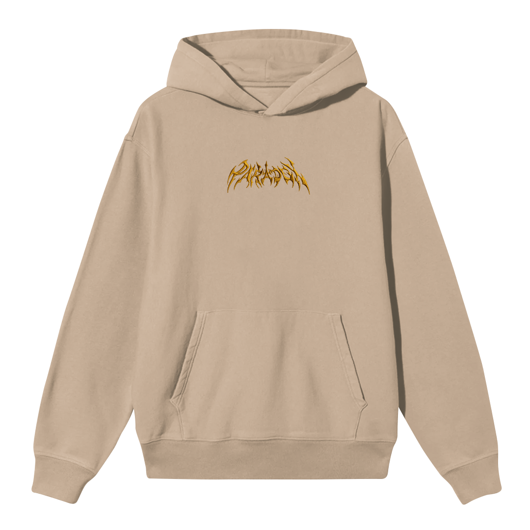sand beige hoodie ; beige hoodie ; cotton hoodie ; embroidered hoodie ; men hoodie ; women hoodie