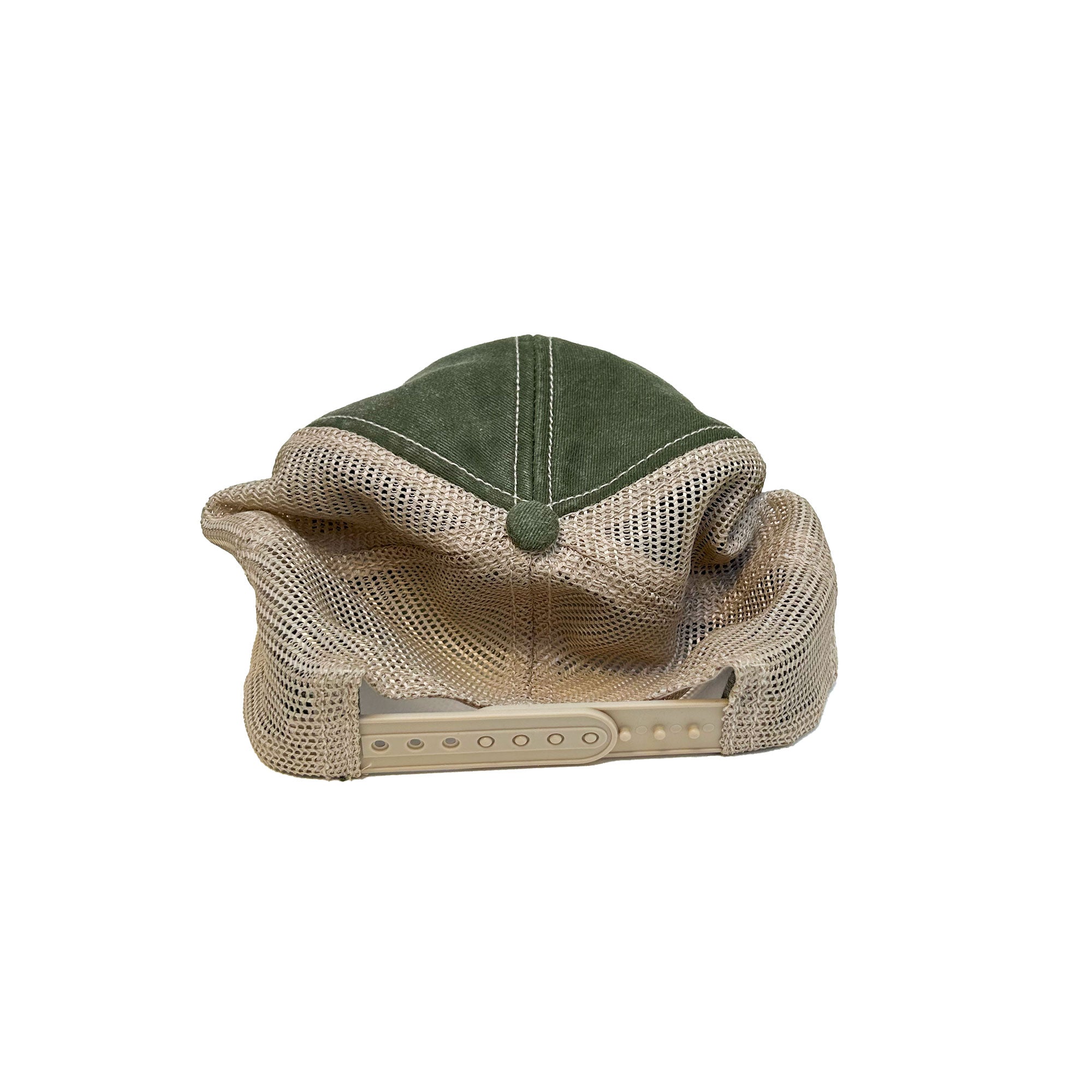 green cap ; acid-washed green cap