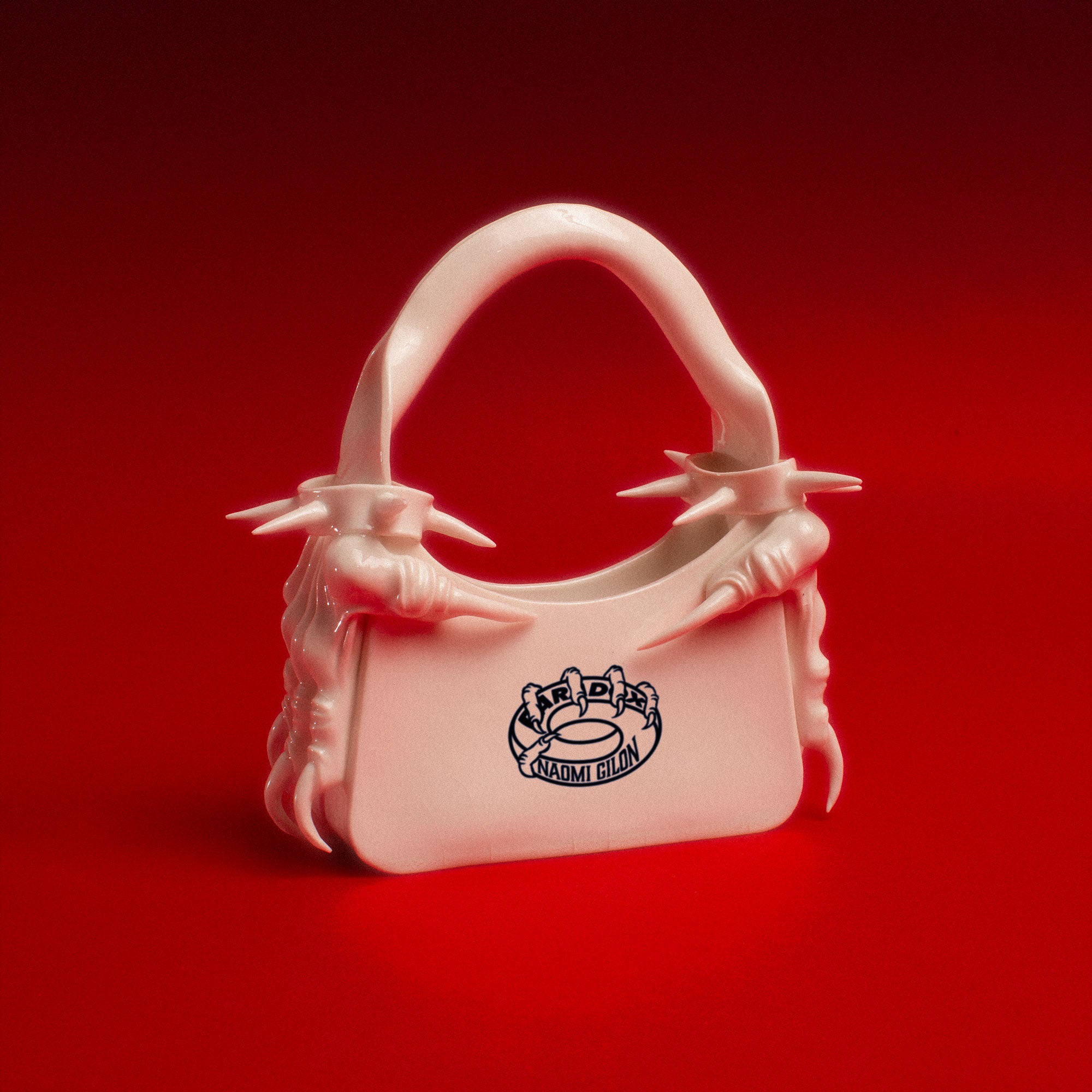 designer bag ; artistic bag ; porcelain bag ; Naomi Gilon bag ; women's designer handbag