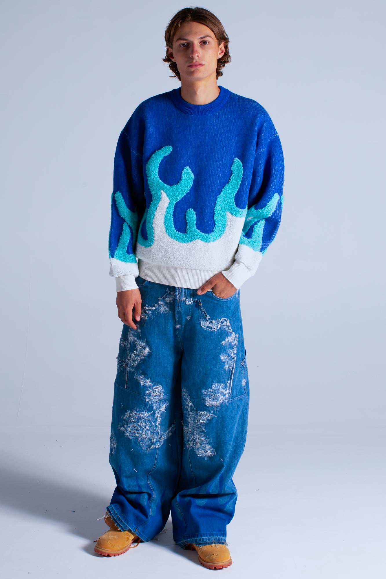 Burn knit blue (pre-order)