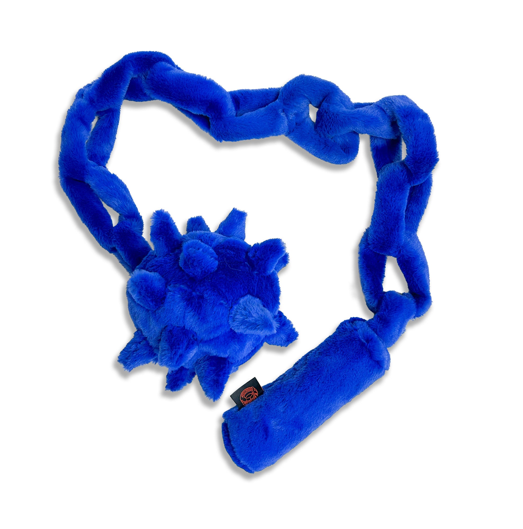 Blue flail scarf