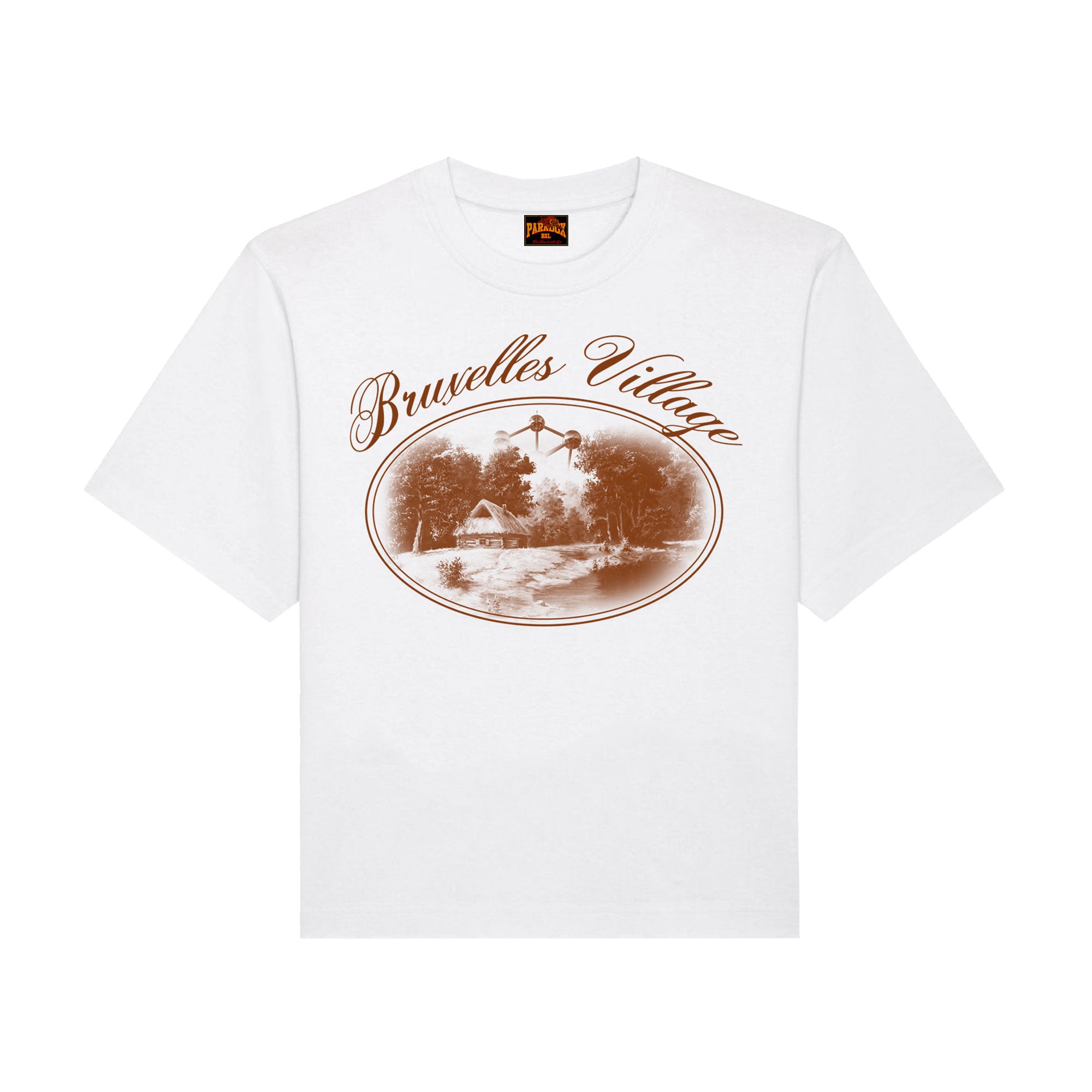 White Tee-shirt men ; White Tee-shirt woman ; Screen print Tee-Shirt ; Print Tee-shirt ; Bruxelles Tee-shirt ; Vintage Tee-Shirt