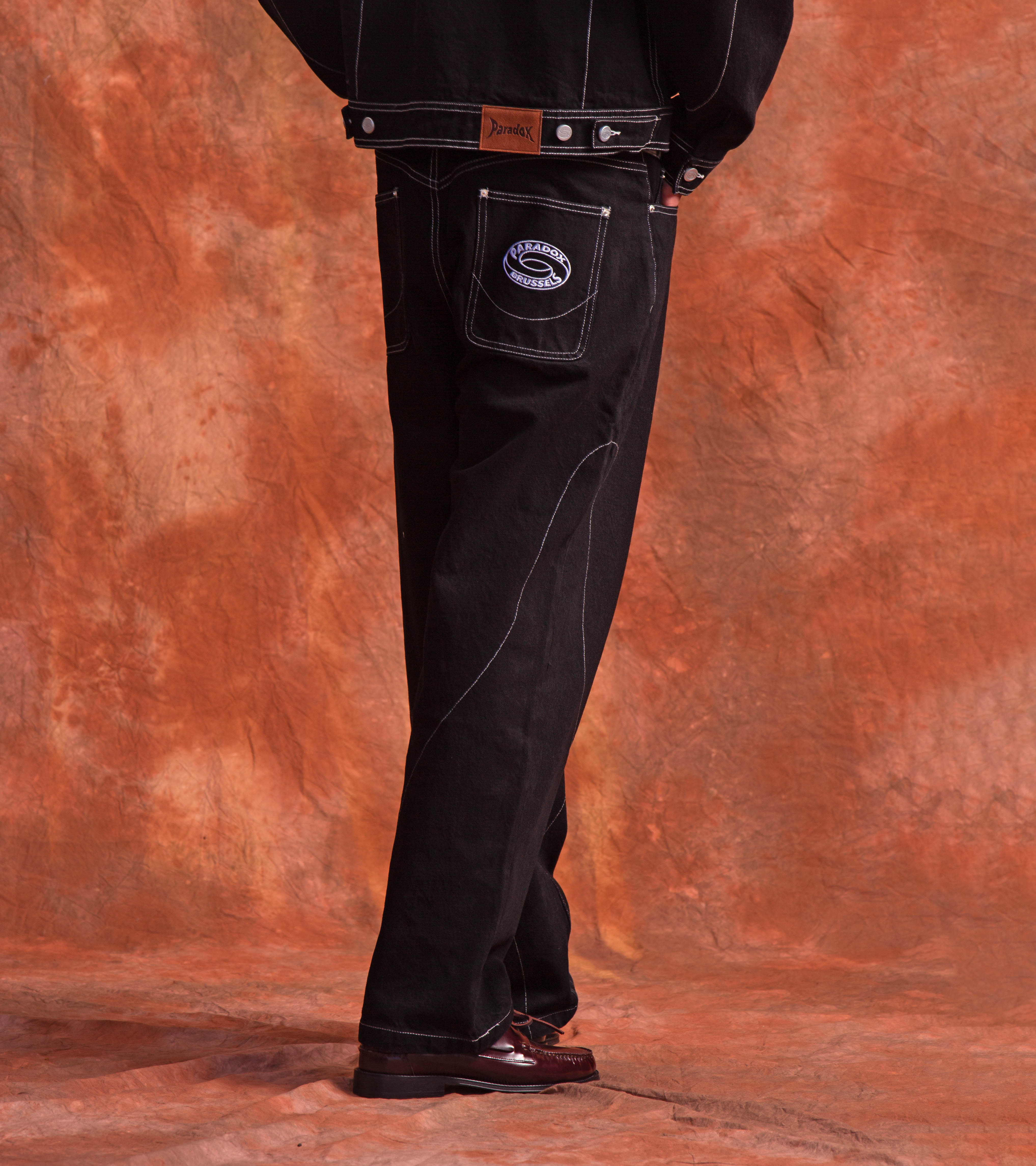 black denim trousers ; denim trousers men ; black trousers