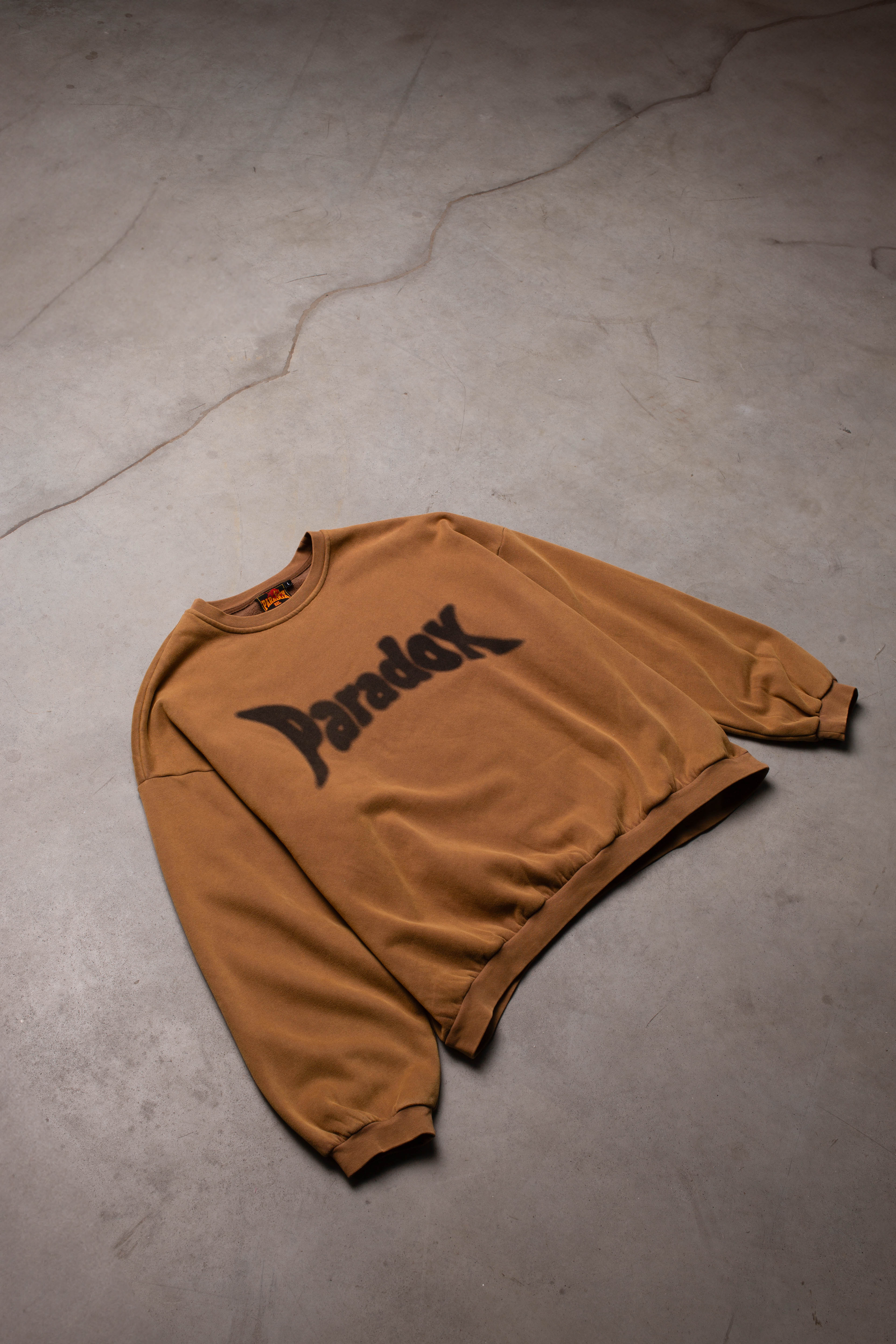 Crewneck hoodie men ; crewneck hoodie women ; brown crewneck hoodie