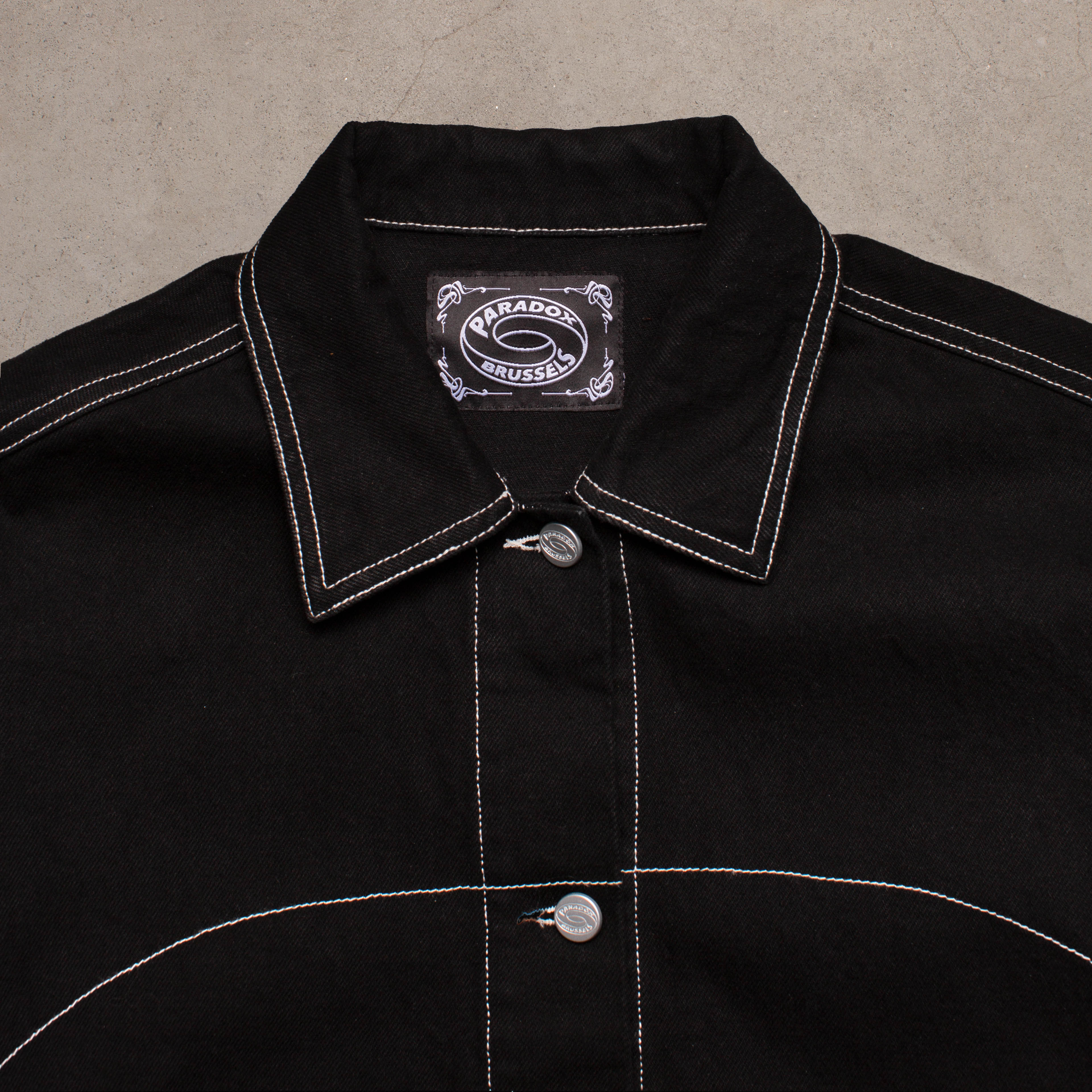 denim jacket men ; black denim jacket ; black jacket ; custom neck label