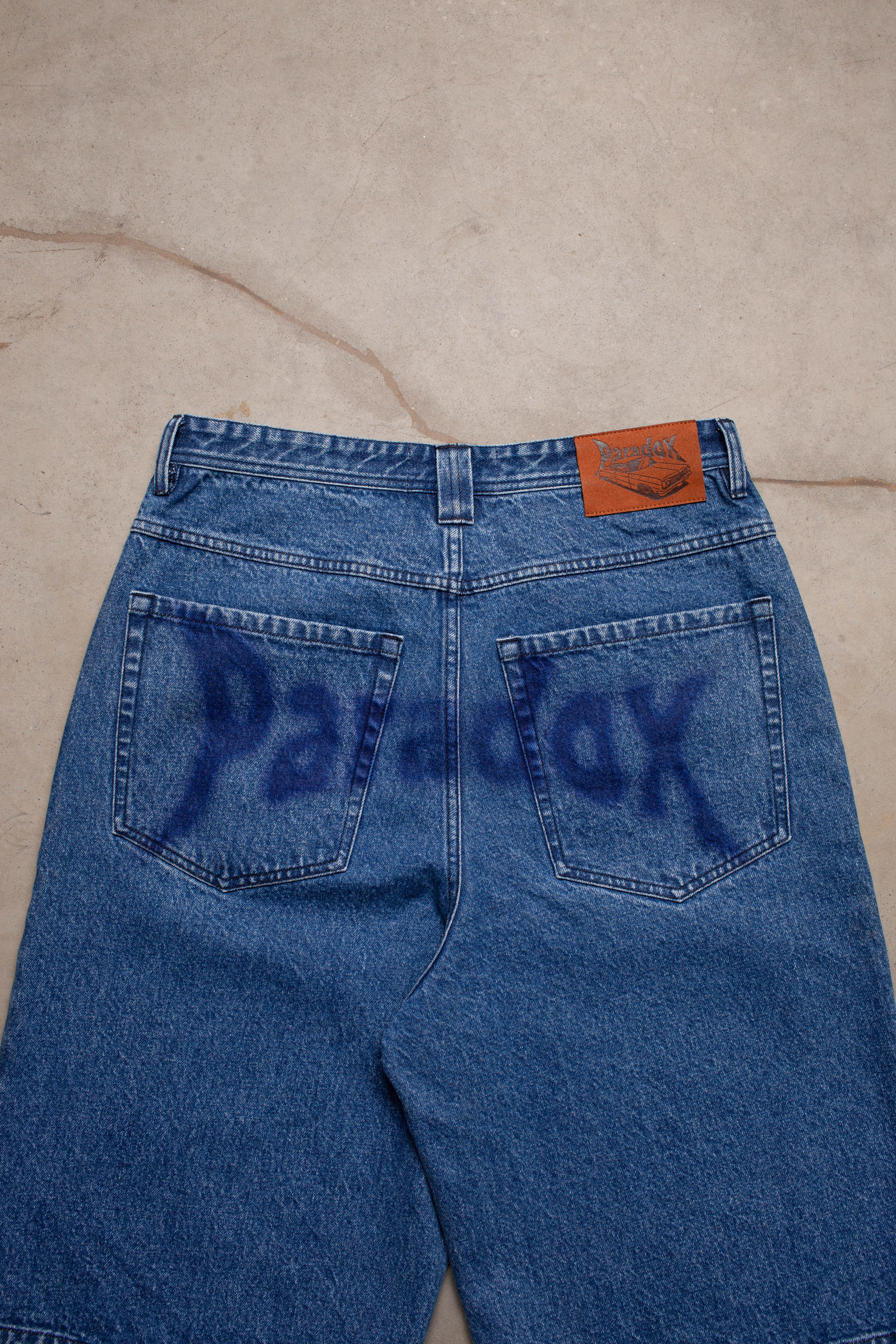 denim short men ; blue denim short ; printed denim short