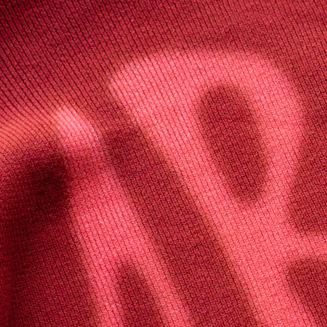 red cotton knitwear