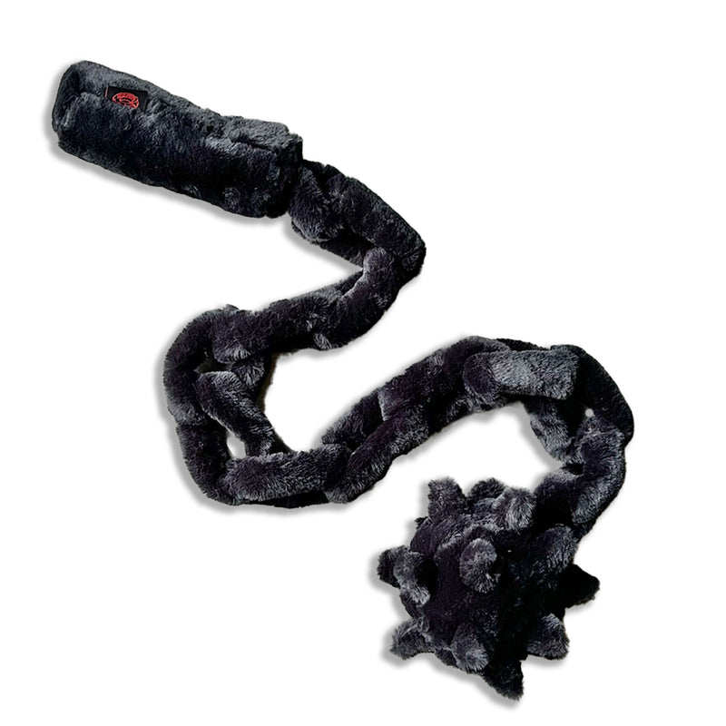 Black flail scarf