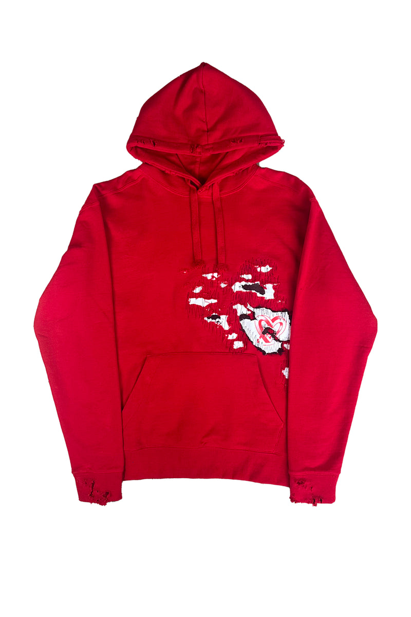 HOODIE RED AMOUR RWRK