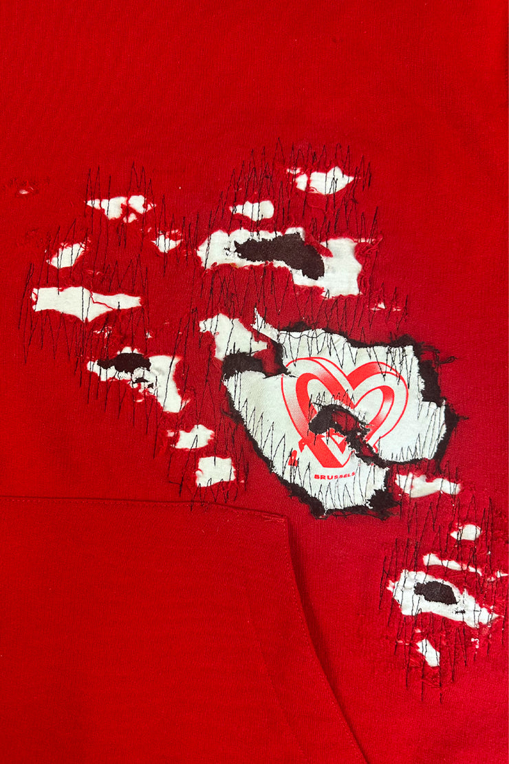 HOODIE RED AMOUR RWRK