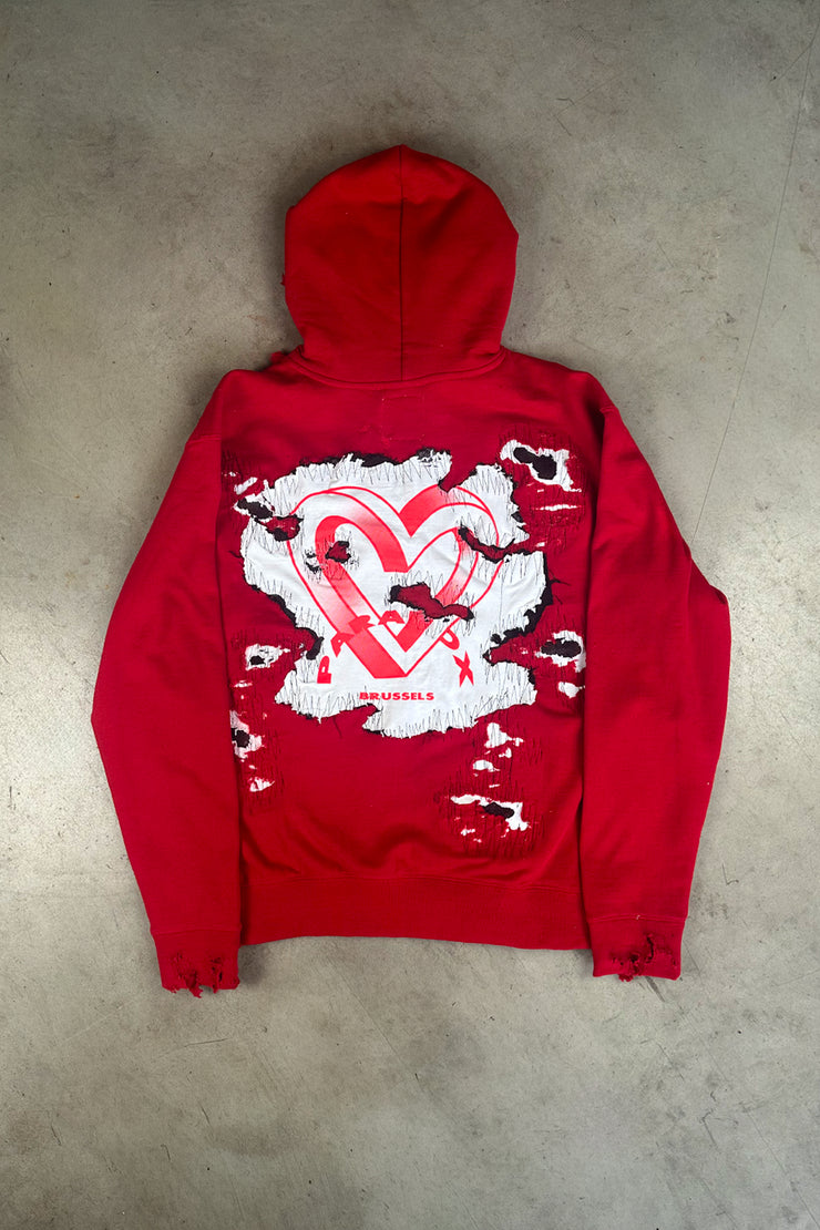 HOODIE RED AMOUR RWRK