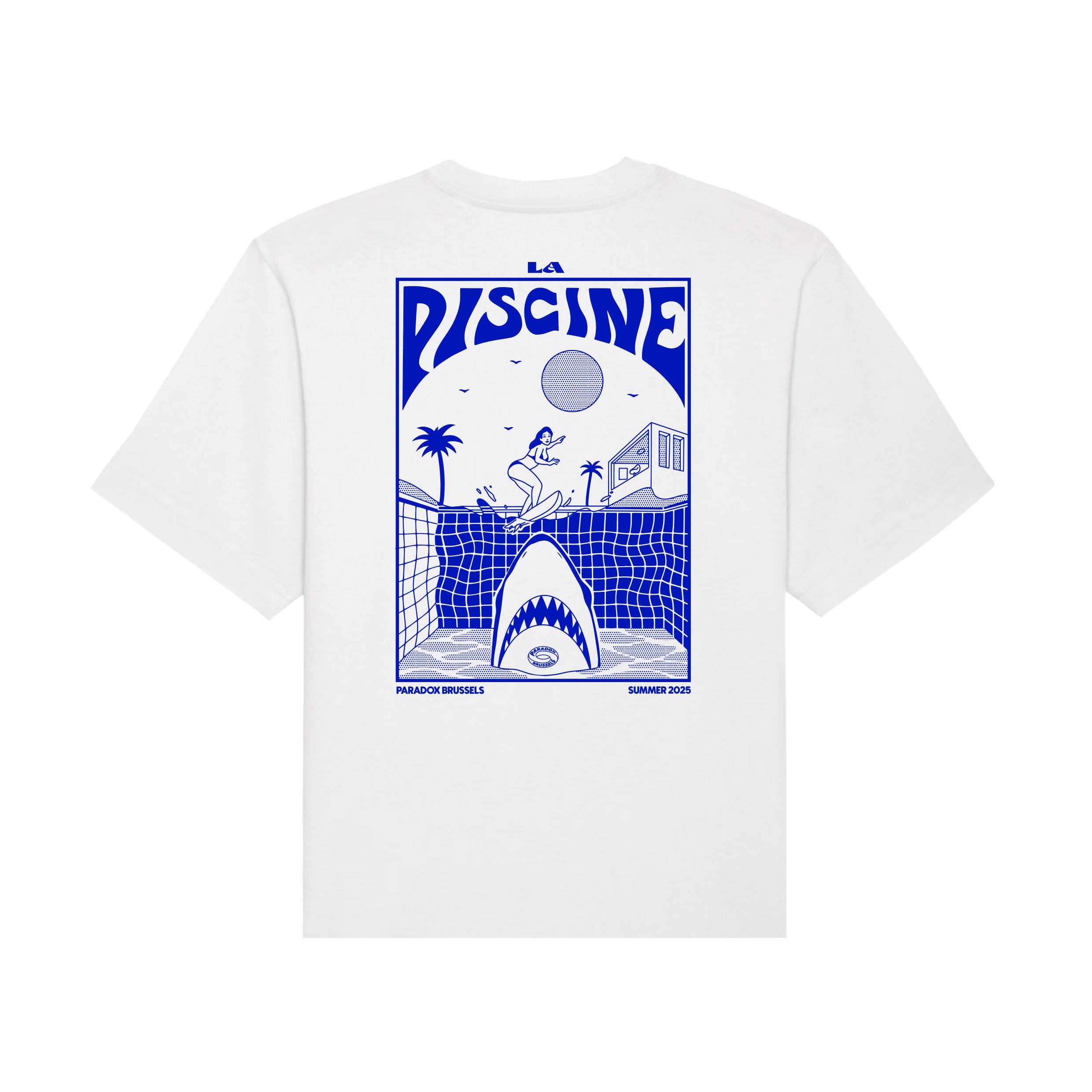 White Tee-shirt men ; White Tee-shirt woman ; Screen print Tee-Shirt ; Print Tee-shirt ; Tee-shirt summer ; shark Tee-shirt