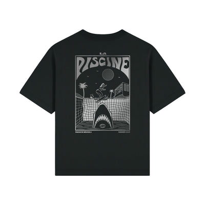 Black Tee-shirt men ; Black Tee-shirt woman ; Screen print Tee-Shirt ; Print Tee-shirt ; Tee-shirt summer ; shark Tee shirt
