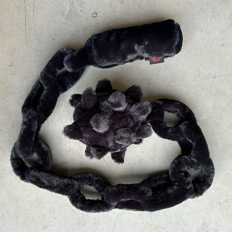 Black flail scarf