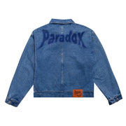 denim jacket men ; blue denim jacket ; printed denim jacket