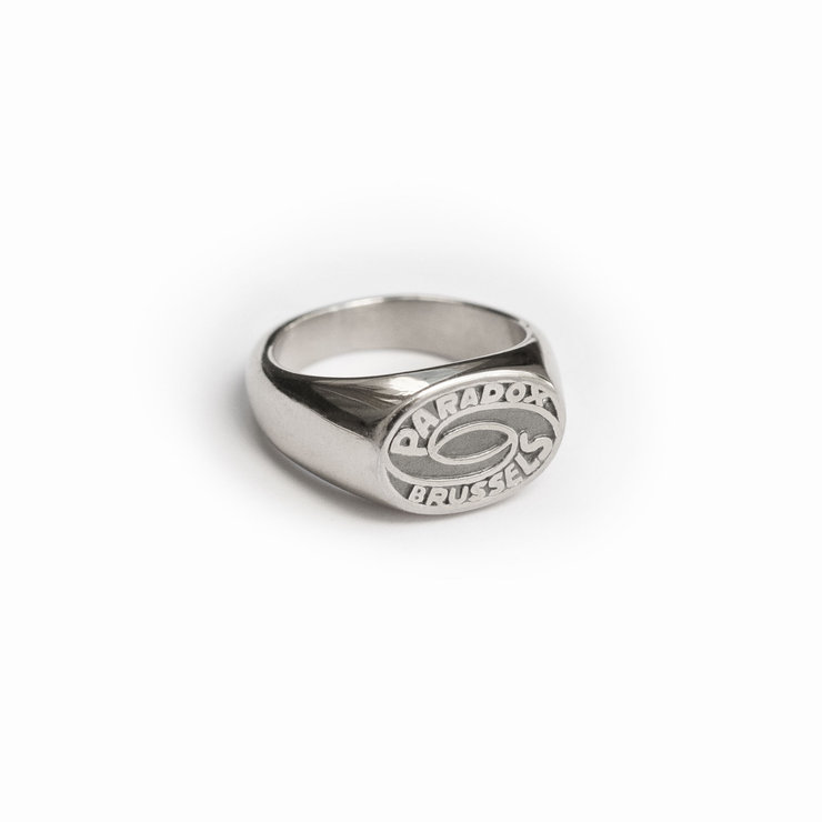 stainless steal ring ; chrome silver ring ; engraved ring