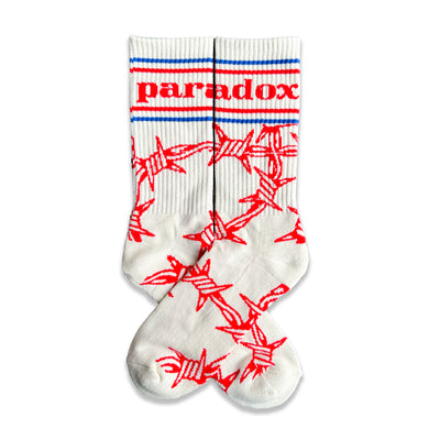 white socks ; cotton socks ; red socks ; printed socks