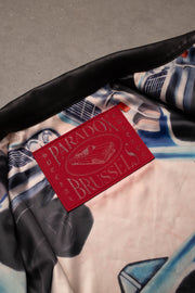 custom patch ; red patch ; satin jacket 