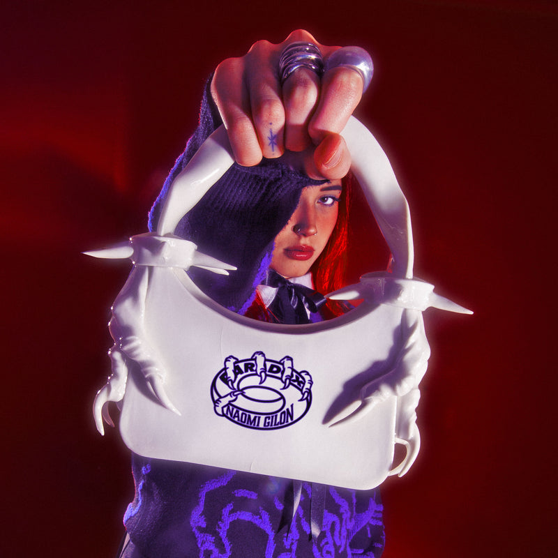 designer bag ; artistic bag ; porcelain bag ; Naomi Gilon bag ; women's designer handbag 