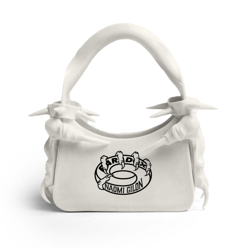 designer bag ; artistic bag ; porcelain bag ; Naomi Gilon bag ; women's designer handbag 