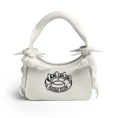 designer bag ; artistic bag ; porcelain bag ; Naomi Gilon bag ; women's designer handbag 