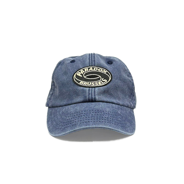 faded blue cap