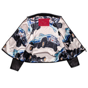 satin jacket ; lowrider cars 