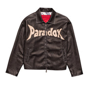 leather jacket ; imitation leather jacket ; washed leather jacket