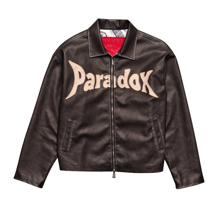 leather jacket ; imitation leather jacket ; washed leather jacket