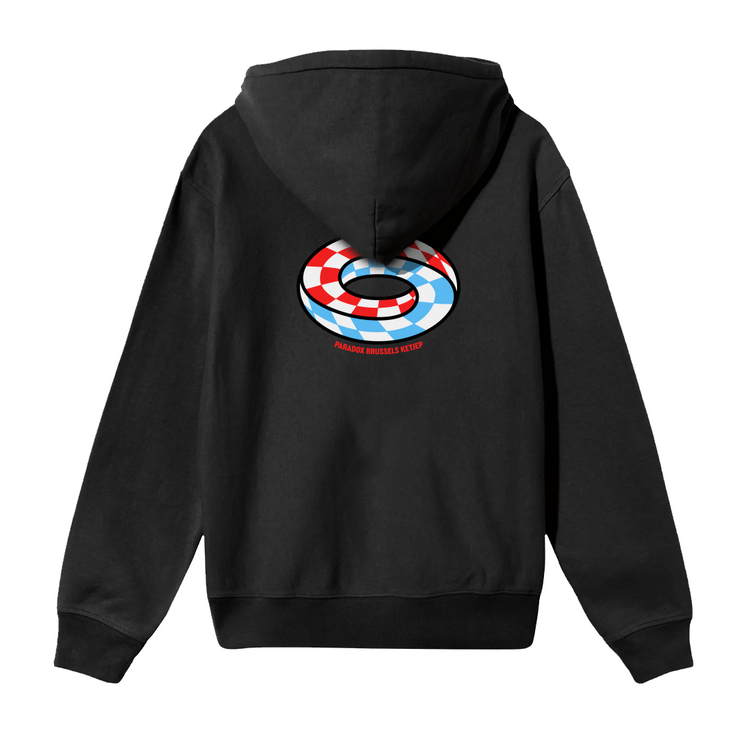 black hoodie ; black sweatshirt ; black printed sweatshirt