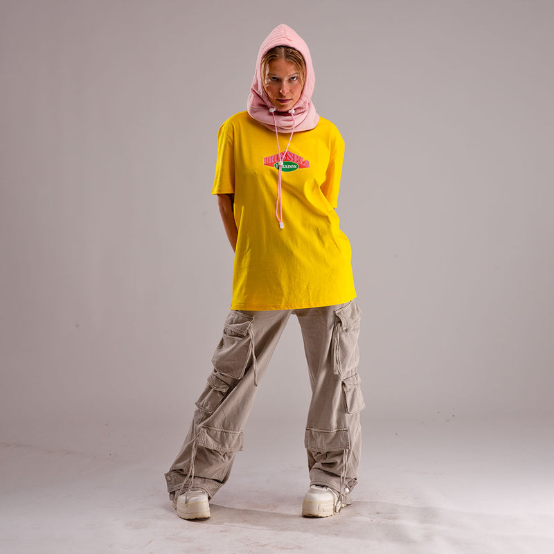 yellow tee-shirt men ; yellow tee-shirt women ; print tee-shirt ; tee-shirt summer ; brussels tee-shirt