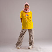 yellow tee-shirt men ; yellow tee-shirt women ; print tee-shirt ; tee-shirt summer ; brussels tee-shirt