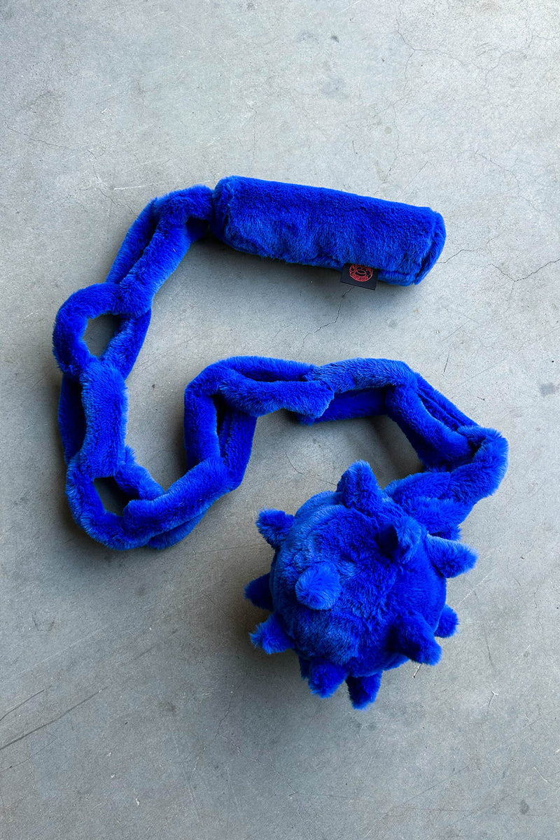 Blue flail scarf