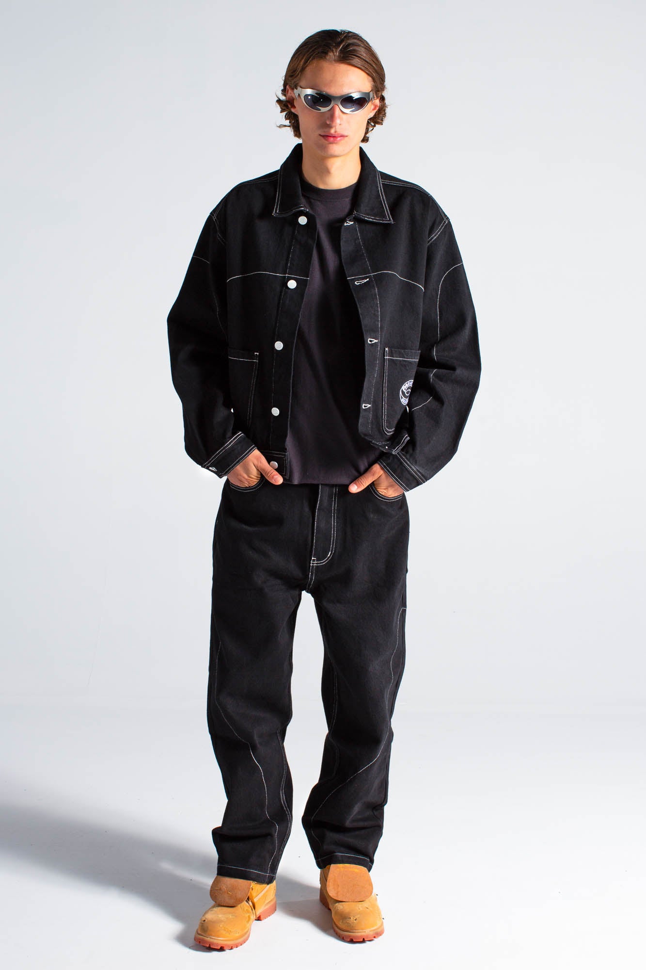 Black Denim Pants