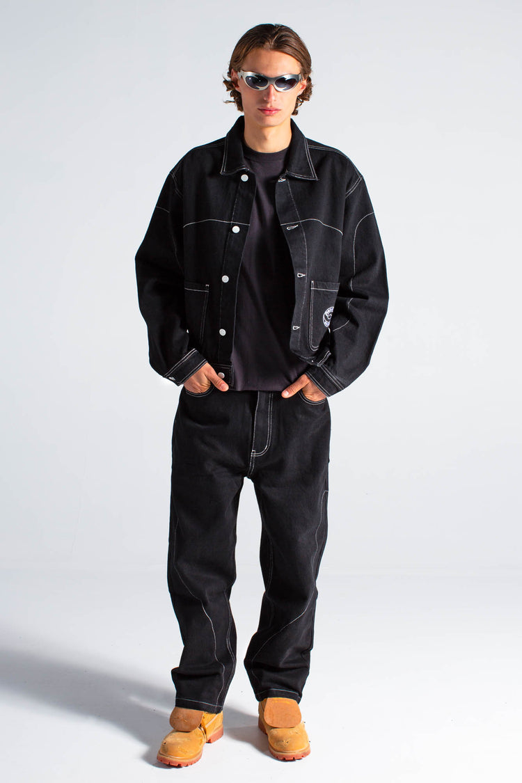 Black Denim Jacket - Paradox Brussels