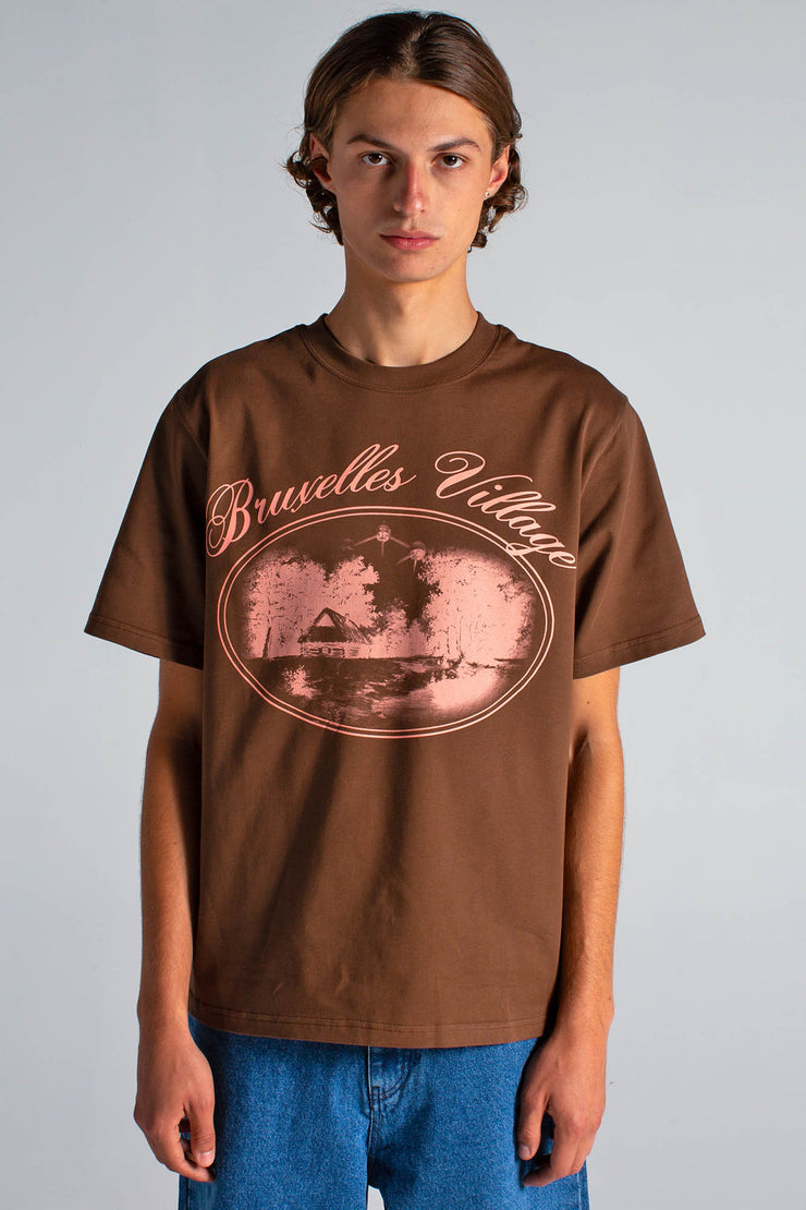 Bruxelles Village Brown Tee-shirt