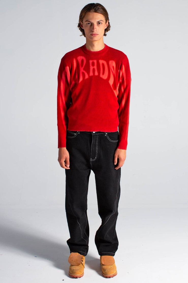 Ghost Knit Red