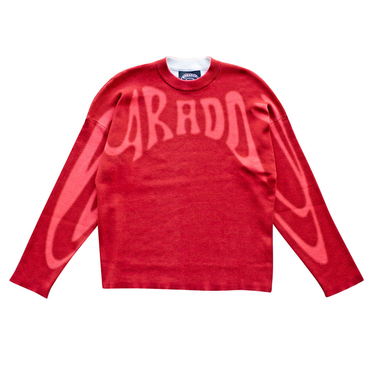 Ghost Knit red