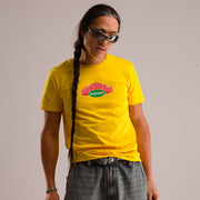 yellow tee-shirt men ; yellow tee-shirt women ; print tee-shirt ; tee-shirt summer ; brussels tee-shirt
