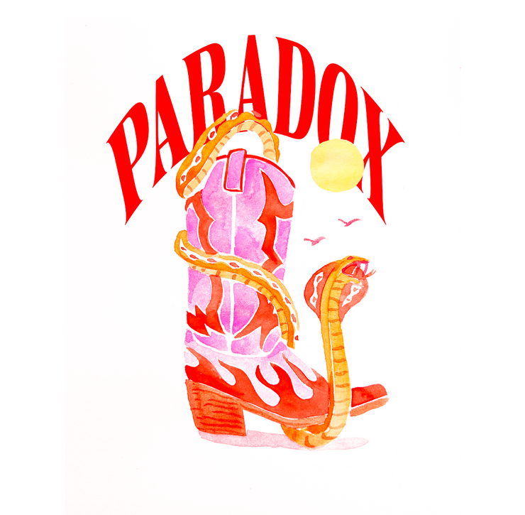 White Tee-shirt men ; White Tee-shirt women ; Print Tee-shirt ; Cowboy Tee-shirt ; Cobra Tee-shirt