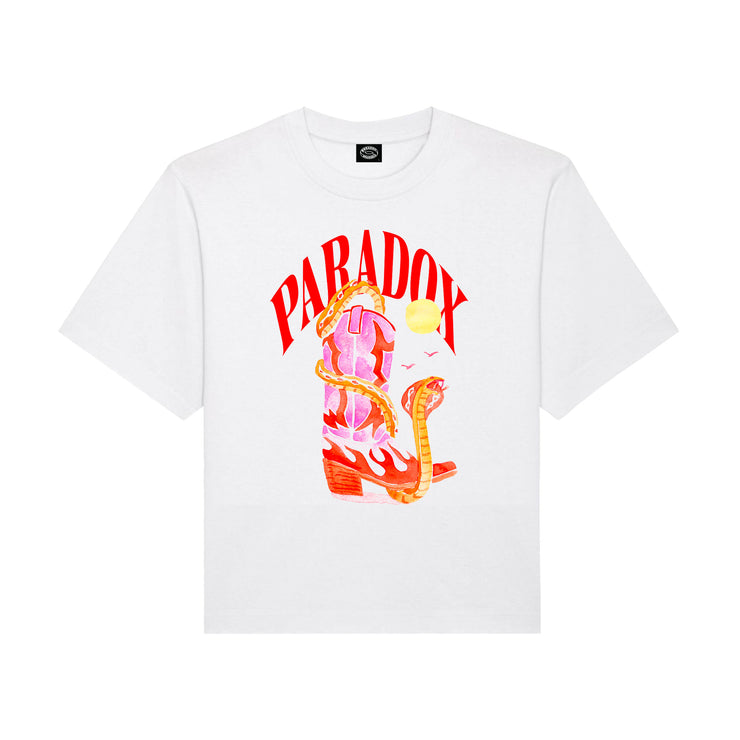 White Tee-shirt men ; White Tee-shirt women ; Print Tee-shirt ; Cowboy Tee-shirt ; Cobra Tee-shirt