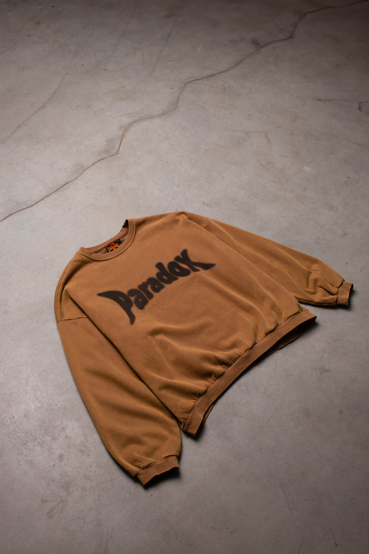 Crewneck hoodie men ; crewneck hoodie women ; brown crewneck hoodie 