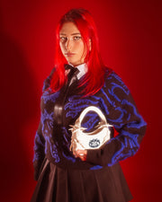 designer bag ; artistic bag ; porcelain bag ; Naomi Gilon bag ; women's designer handbag 