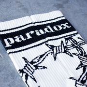 Cream black socks