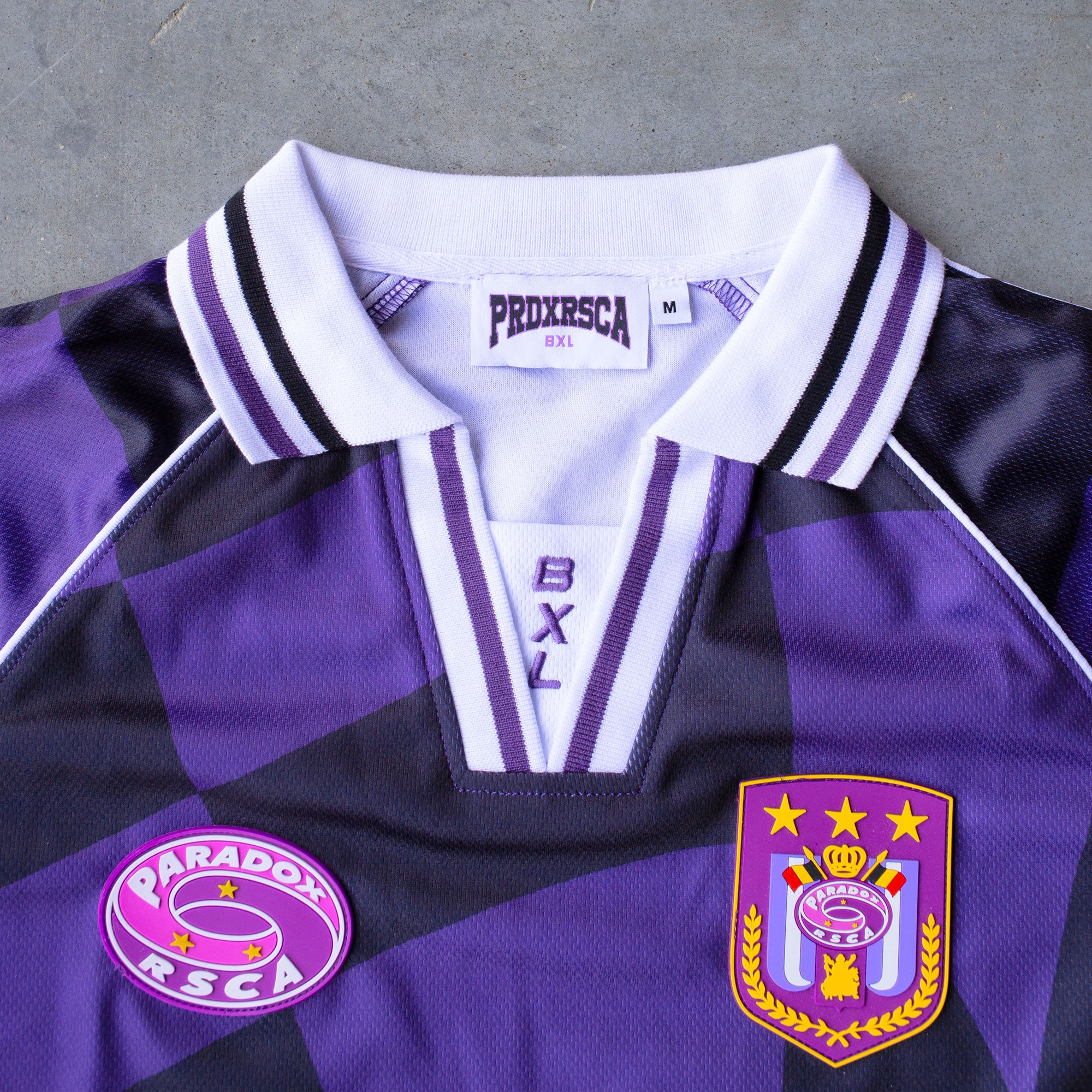 RSCA ; RSCA Anderlecht ; Anderlecht club ; Bruxelles club ; sportswear polo ; capsule collection ; purple polo ; polo men ; polo women ; polyester polo