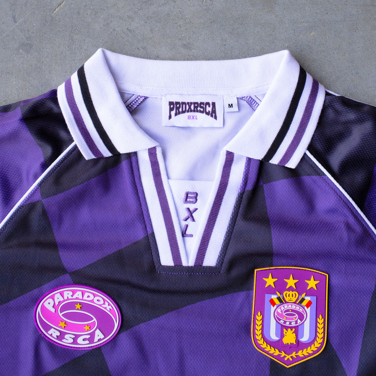 RSCA ; RSCA Anderlecht ; Anderlecht club ; Bruxelles club ; sportswear polo ; capsule collection ; purple polo ; polo men ; polo women ; polyester polo